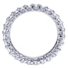 Eternity Band Wedding Ring in 14k White Gold with Round Natural Diamond at Gabriel & Co.