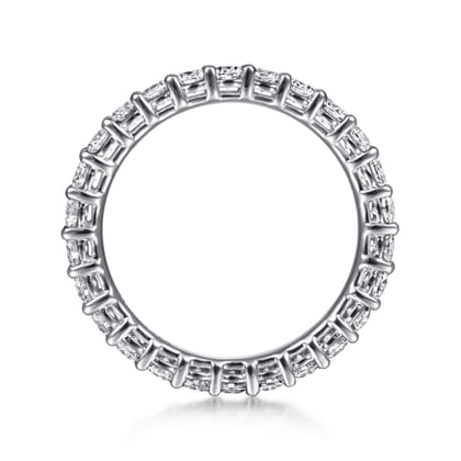 Basque - 14K White Gold Shared Prong Diamond Eternity Band