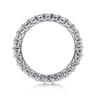 Eternity Band Wedding Ring in 14k White Gold with Round Natural Diamond at Gabriel & Co.