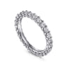 Eternity Band Wedding Ring in 14k White Gold with Round Natural Diamond at Gabriel & Co.