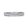 Eternity Band Wedding Ring in 14k White Gold with Round Natural Diamond at Gabriel & Co.