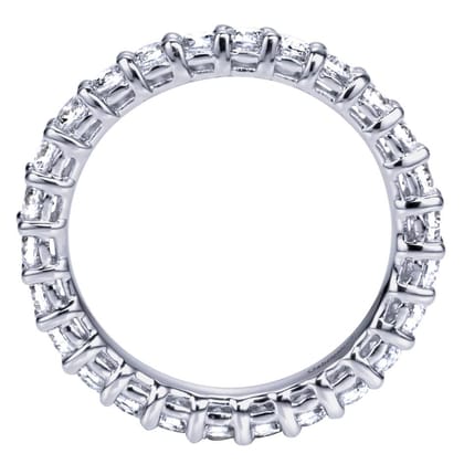 Basque - 14K White Gold Shared Prong Diamond Eternity Band