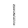 Eternity Band Wedding Ring in 14k White Gold with Round Natural Diamond at Gabriel & Co.