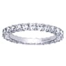 Eternity Band Wedding Ring in 14k White Gold with Round Natural Diamond at Gabriel & Co.