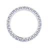 Eternity Band Wedding Ring in 14k White Gold with Round Natural Diamond at Gabriel & Co.