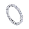 Eternity Band Wedding Ring in 14k White Gold with Round Natural Diamond at Gabriel & Co.