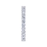 Eternity Band Wedding Ring in 14k White Gold with Round Natural Diamond at Gabriel & Co.