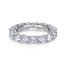 Eternity Band Wedding Ring in 14k White Gold with Round Natural Diamond at Gabriel & Co.