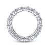 Eternity Band Wedding Ring in 14k White Gold with Round Natural Diamond at Gabriel & Co.