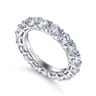 Eternity Band Wedding Ring in 14k White Gold with Round Natural Diamond at Gabriel & Co.