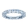 Eternity Band Wedding Ring in 14k White Gold with Round Natural Diamond at Gabriel & Co.