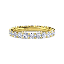 Basque - 14K Yellow Gold Shared Prong Diamond Eternity Band