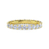 Eternity Band Wedding Ring in 14k Yellow Gold with Round Natural Diamond at Gabriel & Co.