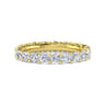 Eternity Band Wedding Ring in 14k Yellow Gold with Round Natural Diamond at Gabriel & Co.