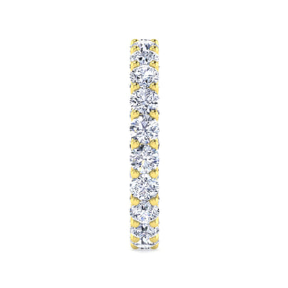 Basque - 14K Yellow Gold Shared Prong Diamond Eternity Band