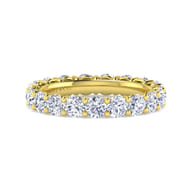 Basque - 14K Yellow Gold Shared Prong Diamond Eternity Band