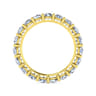 Eternity Band Wedding Ring in 14k Yellow Gold with Round Natural Diamond at Gabriel & Co.
