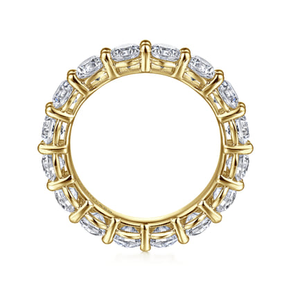 Basque - 14K Yellow Gold Shared Prong Diamond Eternity Band
