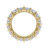 Eternity Band Wedding Ring in 14k Yellow Gold with Round Natural Diamond at Gabriel & Co.