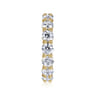 Eternity Band Wedding Ring in 14k Yellow Gold with Round Natural Diamond at Gabriel & Co.