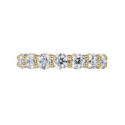 Basque - 14K Yellow Gold Shared Prong Diamond Eternity Band
