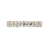 Eternity Band Wedding Ring in 14k Yellow Gold with Round Natural Diamond at Gabriel & Co.