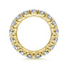 Eternity Band Wedding Ring in 14k Yellow Gold with Round Natural Diamond at Gabriel & Co.