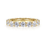 Eternity Band Wedding Ring in 14k Yellow Gold with Round Natural Diamond at Gabriel & Co.