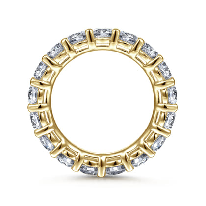 Basque - 14K Yellow Gold Shared Prong Diamond Eternity Band