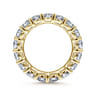Eternity Band Wedding Ring in 14k Yellow Gold with Round Natural Diamond at Gabriel & Co.