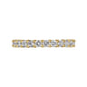 Eternity Band Wedding Ring in 14k Yellow Gold with Round Natural Diamond at Gabriel & Co.