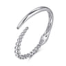 Beaded Bangle Bracelet Bypass 925 Sterling Silver Bujukan