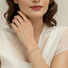 Beaded Bangle Bracelet Cuff 14K White and Yellow Gold Diamond 0.75ct Bujukan - 0.75 ct