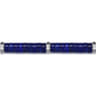 Beaded Bracelet 925 Sterling Silver Cylinder Lapis