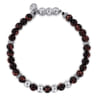 Beaded Bracelet 925 Sterling Silver Tiger Eye 6mm