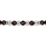 Beaded Bracelet 925 Sterling Silver Tiger Eye 6mm