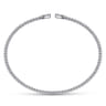 Beaded Open Bangle Bracelet Heart 14K White Gold Diamond 0.19ct Bujukan - 0.19 ct