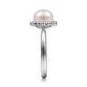 Beaded Signet Ring 925 Sterling Silver Pearl Bujukan
