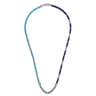 Beaded Wrap Bracelet and Necklace 925 Sterling Silver Turquoise and Lapis