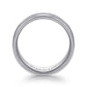 Beaux - 14K White Gold 8mm - Men's Wedding Band in Satin Finish