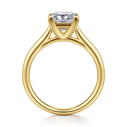 Bena - 14K Yellow Gold Princess Cut Solitaire Diamond Engagement Ring
