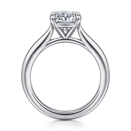 Bena - Platinum Round Solitaire Diamond Engagement Ring
