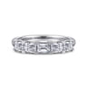 Straight Wedding Ring in 14k White Gold with  Natural Diamond at Gabriel & Co.