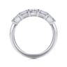 Straight Wedding Ring in 14k White Gold with  Natural Diamond at Gabriel & Co.