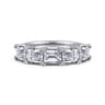 Straight Wedding Ring in 14k White Gold with  Natural Diamond at Gabriel & Co.