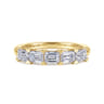 Straight Wedding Ring in 14k Yellow Gold with  Natural Diamond at Gabriel & Co.