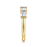 Straight Wedding Ring in 14k Yellow Gold with  Natural Diamond at Gabriel & Co.
