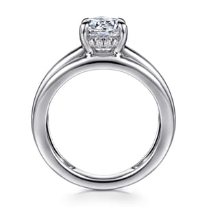 Bexley - 14K White Gold Oval Diamond Engagement Ring
