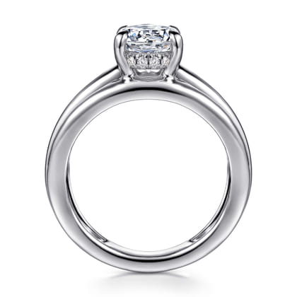 Bexley - 14K White Gold Oval Diamond Engagement Ring