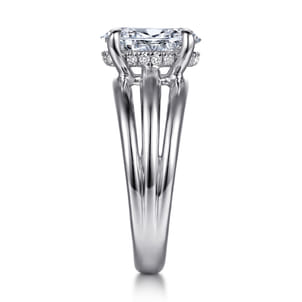 Bexley - 14K White Gold Oval Diamond Engagement Ring